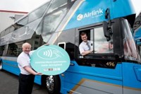 Blue Airlink bus