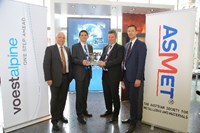 voestalpine-Management with Ronald Schnitzer, winner of the Steel Research Award