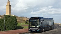 Volvo’s hybrid bus runs entirely without exhaust emissions at low speeds and at standstill at bus stops