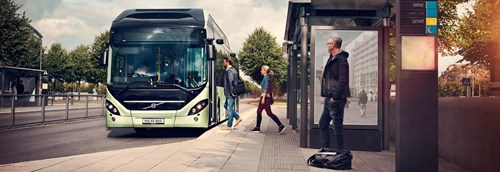 Volvo's electric hybrid bus