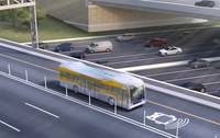 Rendering courtesy of AECOM. Depiction of full-sized, full-speed bus
