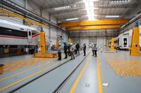 CR400AF high-speed train in BST workshop