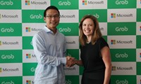 Ming Maa, President of Grab and Peggy Johnson, Executive Vice President of Business Development, Microsoft