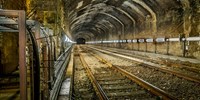 Underground railway tunnel