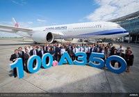 Flight crew in front of China Airlines plane