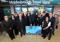 Arriva employees posing for a photo