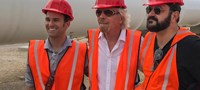 Representatives from Hyperloop One and Richard Branson