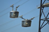 Two cable cars