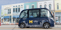 NAVYA Autonomous shuttle for the University of Michigan