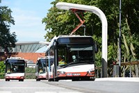 Electric bus charging