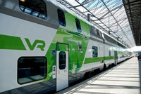 Green and white VR train
