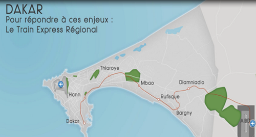 Dakar train map