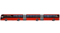 Red cartoon of World's Largest Bus