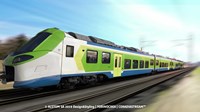 Coradia Stream regional train for the Region of Lombardy in Italy. Copyright: Alstom Design & Styling
