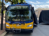 One of Alexandria’s New Flyer XE40 electric buses.