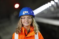 GTR apprentice Lola Grey at the launch of the industry’s ‘In Partnership for Britain’s Prosperity’ initiative last October.
