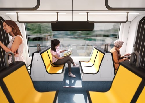 Flexity tram inside