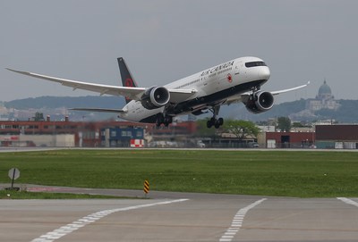 Air Canada flight taking off