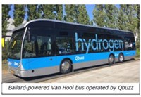 Ballard Announces Order From Van Hool For 20 Fuel Cell Modules to Power Buses in Holland