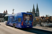 ©das stadtwerk Regensburg / Simon Gehr  |  By equipping the Regensburg bus depot with charging and power distribution technology from Siemens, 22 new electric buses can be charged with 150 kW each.