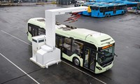 Keolis and Volvo demonstrate autonomous e-bus in depot