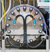 Hydrogen production unit at testing scale