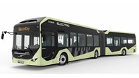  Electric articulated buses being tested in Gothenburg, Sweden