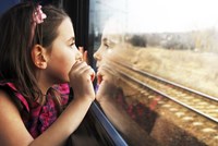 Girl in train